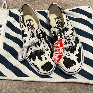 VANS custom cow print design